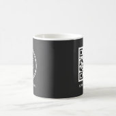 カスタム企業ロゴQRコードマグ｜オリジナル コーヒーマグカップ (中央)