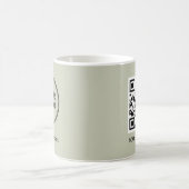 カスタム企業ロゴQRコード コーヒーマグカップ (中央)