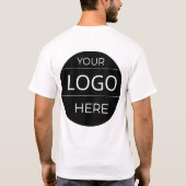 カスタム企業ロゴTシャツ 最高の企業ギフト Tシャツ (裏面)
