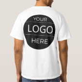 カスタム企業ロゴTシャツ 最高の企業ギフト Tシャツ (裏面)