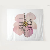 カスタム企業業務展示ロゴバックドロップ タペストリー (正面(横))