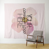 カスタム企業業務展示ロゴ背景 タペストリー (インサイチュ(横))