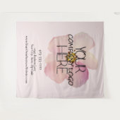 カスタム企業業務展示ロゴ背景 タペストリー (正面(横))