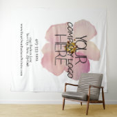 カスタム企業業務展示ロゴ背景 タペストリー (インサイチュ(横))