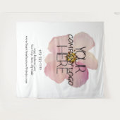 カスタム企業業務展示ロゴ背景 タペストリー (正面(横))