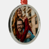 カスタム休日おもしろい写真 メタルオーナメント (右)