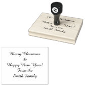 カスタム休日のメッセージ ラバースタンプ (押印)