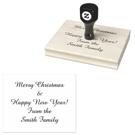 カスタム休日のメッセージ ラバースタンプ (押印)