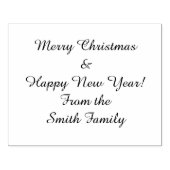 カスタム休日のメッセージ ラバースタンプ (インプリント)