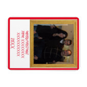 カスタム休日グリーティングカード磁石 マグネット (横)