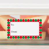 カスタム休日パターンのギフトラベル ラベル (貼付)