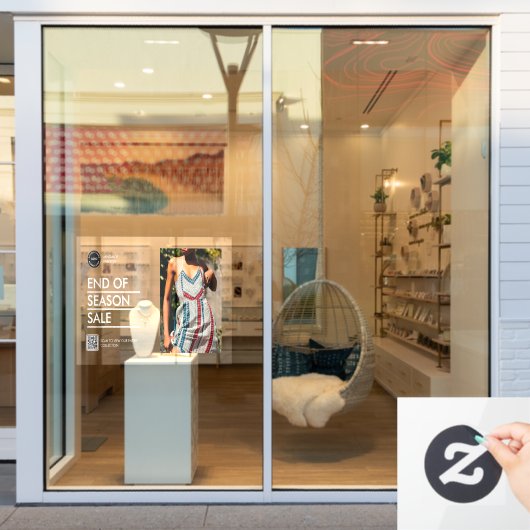 カスタム休日ビジネス製品割引の広告販売 ウィンドウサイン (店舗窓)