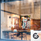 カスタム休日ビジネス製品割引の広告販売 ウィンドウサイン (カフェ窓)