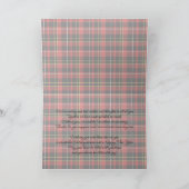 カスタム会社あいさつ文クラシックタータンチェックパターン シーズンカード (内部)
