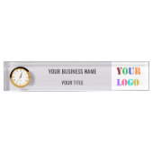 カスタム会社あなたのロゴ文字ネームデスク名プレート デスクネームプレート (正面)