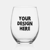 カスタム会社のブランドロ企業のゴ ステムなしワイングラス (正面)