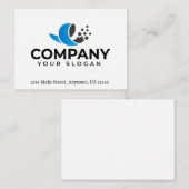 カスタム会社のプロモーション ノートカード (正面/裏面)