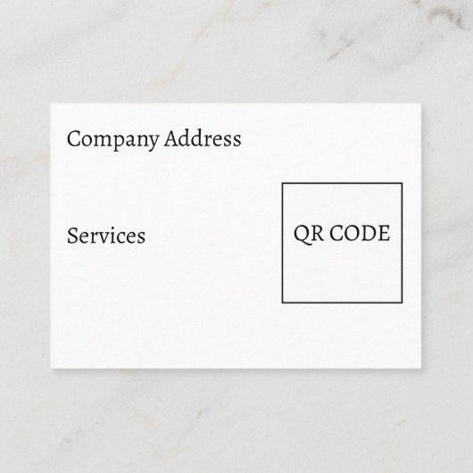 カスタム会社のプロモーション 名刺 (裏面)