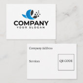 カスタム会社のプロモーション 名刺 (正面/裏面)