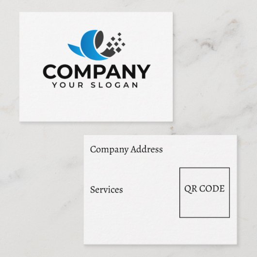 カスタム会社のプロモーション 名刺 (正面/裏面)