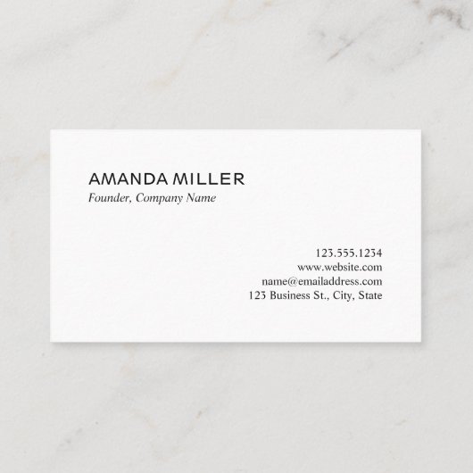 カスタム会社のロゴと情連絡報 名刺 (裏面)