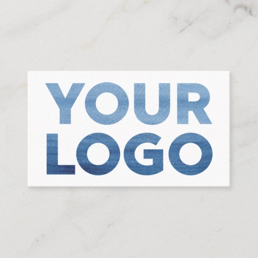 カスタム会社のロゴと情連絡報 名刺 (正面)