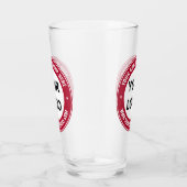 カスタム会社のロゴと文字ガラス – 色の選択 タンブラーグラス (右)