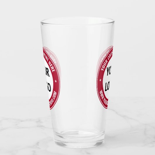 カスタム会社のロゴと文字ガラス – 色の選択 タンブラーグラス (右)