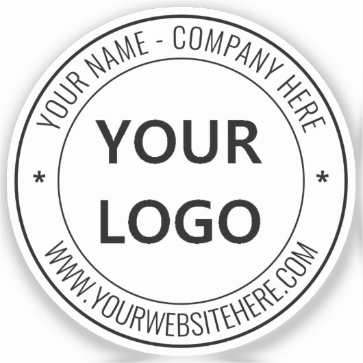 カスタム会社のロゴと文字ステッパーソナライズされたカー シール (正面)