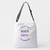 カスタム会社のロゴと文字トートまたはクロスボディバッグ クロスボディバッグ (裏面)