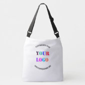 カスタム会社のロゴと文字トートまたはクロスボディバッグ クロスボディバッグ (正面)