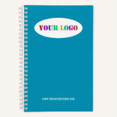 カスタム会社のロゴと文字ノートブックの色 ノートブック (正面)