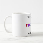 カスタム会社のロゴと文字ビジネスのマグカップ コーヒーマグカップ (左)