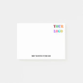 カスタム会社のロゴと文字事業の付箋 ポストイット (正面)