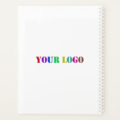 カスタム会社のロゴと文字事業プランナー プランナー手帳 (裏面)