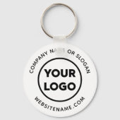 カスタム会社のロゴと文字企業のスワッグ キーホルダー (正面)