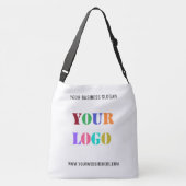 カスタム会社のロゴと文字促進事業 クロスボディバッグ (裏面)