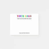 カスタム会社のロゴと文字促進事業 ポストイット (正面)