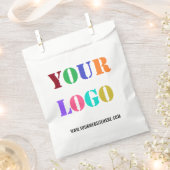 カスタム会社のロゴと文字好意バッグテンプレート フェイバーバッグ (クリップ留めされた状態)