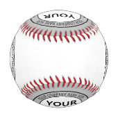 カスタム会社のロゴと文字 野球ボール (裏面)