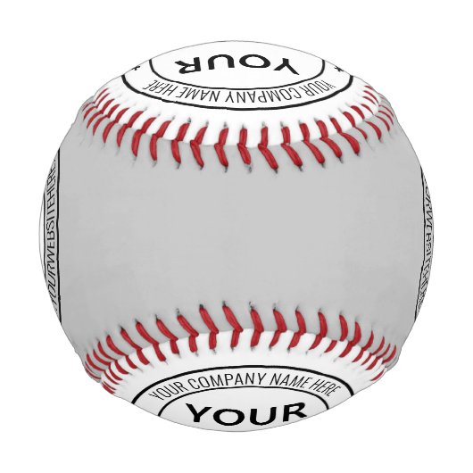 カスタム会社のロゴと文字 野球ボール (正面)
