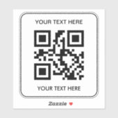 カスタム会社のロゴとQRコード シール (シート)