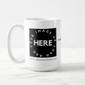 カスタム会社のロゴとQRプロモ企業のーション コーヒーマグカップ (左)