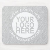 カスタム会社のロゴのプロモーショングレー マウスパッド (正面)