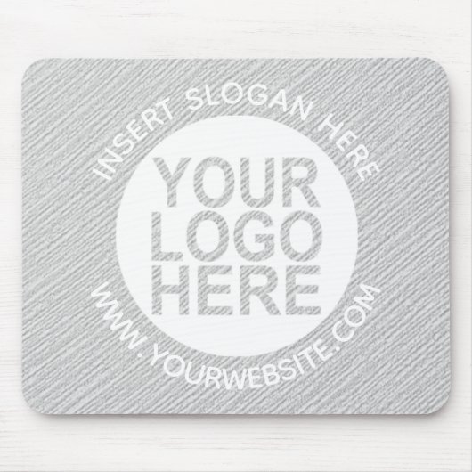 カスタム会社のロゴのプロモーショングレー マウスパッド (正面)