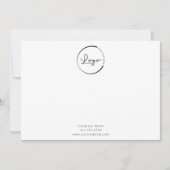 カスタム会社のロゴのプロモーション ノートカード (正面)