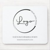 カスタム会社のロゴのプロモーション マウスパッド (正面)