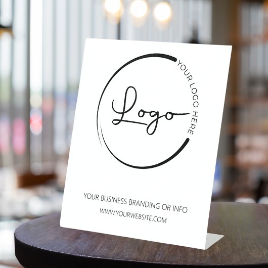 カスタム会社のロゴのプロモーション 台座サイン