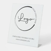 カスタム会社のロゴのプロモーション 台座サイン (正面)