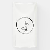 カスタム会社のロゴのプロモーション 横断幕 (縦)